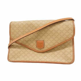 Celine Shoulder Bag Macadam Brown Women's