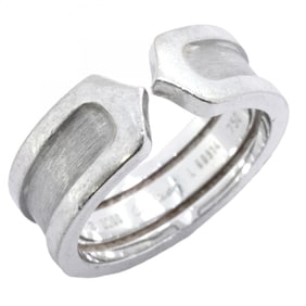 Cartier Ring C2 18KWG White Gold #50 Women's