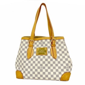 Louis Vuitton Damier Azur Hampstead MM Tote Bag N51206 White Women's P1962784