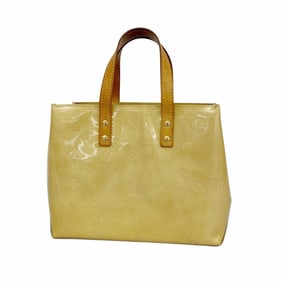 Louis Vuitton Vernis Reed PM Handbag M91144 Beige Women's