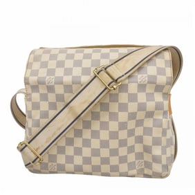 Louis Vuitton Shoulder Bag Damier Azur Naviglio N51189 White Women's