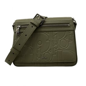 Christian Dior Gravity Leather Khaki Shoulder Bag for Men