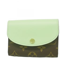 Louis Vuitton Monogram Porte Monnaie Wallet/Coin Case M83582 Spring Green Women's