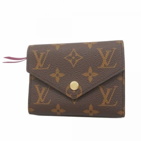Louis Vuitton Monogram Victorine Tri-fold Wallet M41938 Fuchsia Women's