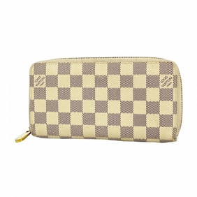 Louis Vuitton Damier Azur Zippy Wallet N60019 White Women's