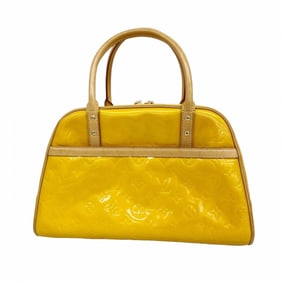 Louis Vuitton Vernis Tompkins Square Handbag M91102 Jaune Women's