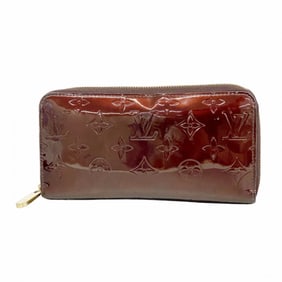 Louis Vuitton Vernis Zippy Wallet M93522 Amaranth Women's Long