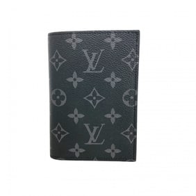 Louis Vuitton Monogram Eclipse Couverture Passport Case M64501 Black Men's