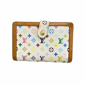 Louis Vuitton Monogram Multicolore Porte Monnaie Bi-fold Viennois Wallet M92987 Bron Women's