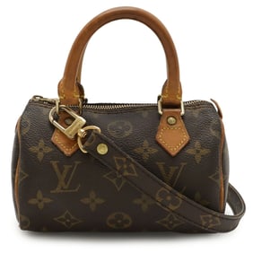 LOUIS VUITTON Monogram Mini Speedy Handbag Pouch Shoulder Bag M41534