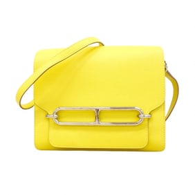 Hermes Hermès Lauris 23 Shoulder Bag in Evercolor Lime with Z Stamp for Women