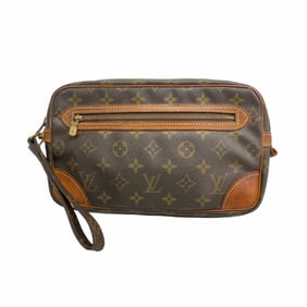 Louis Vuitton Monogram Marly Dragonne GM Clutch Bag M51825 Brown Men's