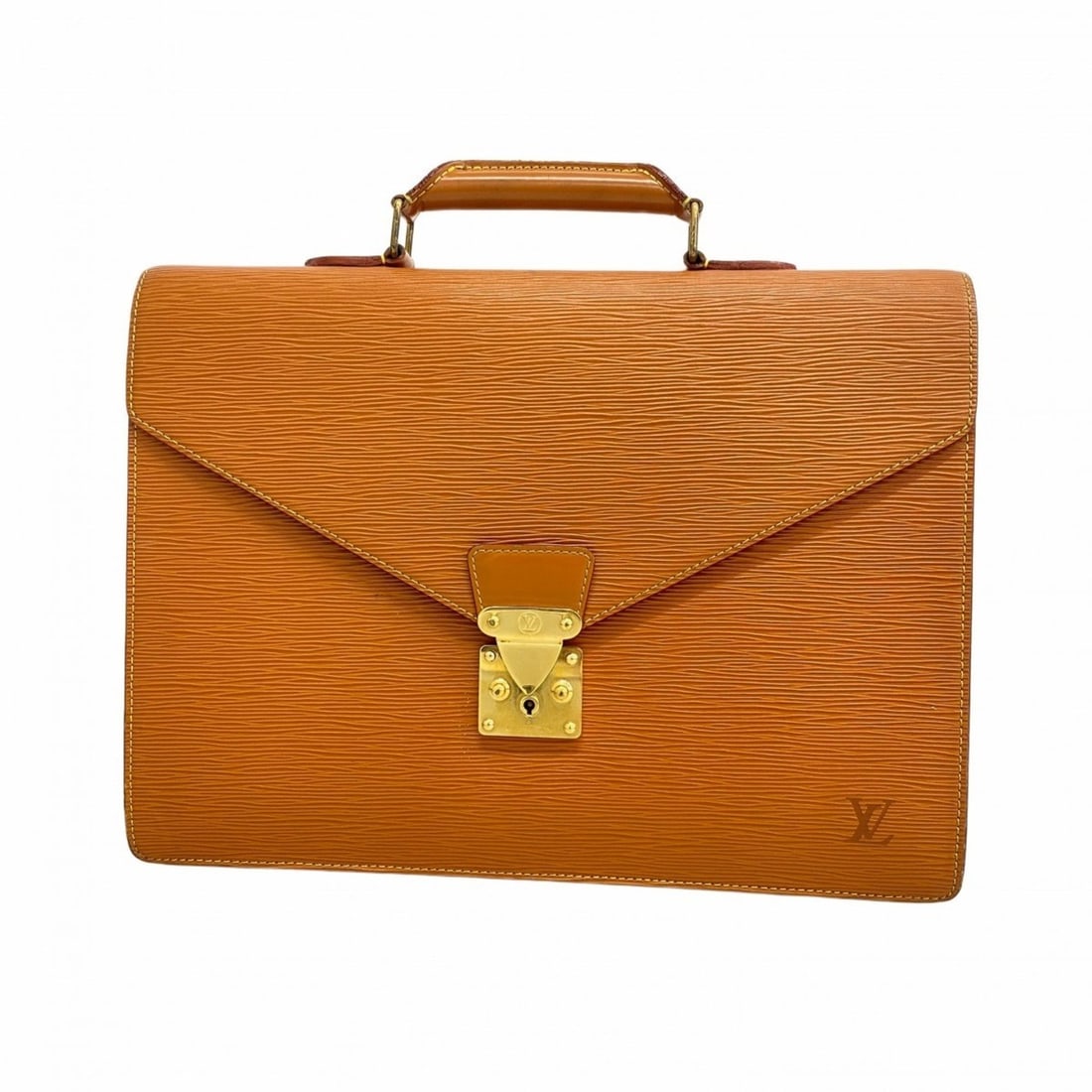 Louis Vuitton Epi Leather Handbag, Serviette Conseiller M54428, Zipangu Gold, Men's: --- Catalog ---Category: SizeSize (HxWxD): 28.5cm x 37.5cm x 6cm / 11.22'' x 14.76'' x 2.36''Category: DesignType: HandbagColor: Gold CipangoGender: MenCategory: GeneralMPN: M54428Brand: Louis Vuitton