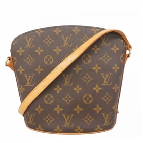 Louis Vuitton Monogram Drouot Shoulder Bag M51290 Brown Women's