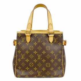 Louis Vuitton Monogram Batignolles Handbag M51156 Brown Women's