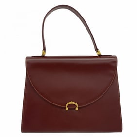 Cartier Must Handbag Leather Bordeaux Women's