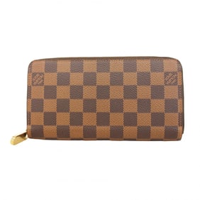 Louis Vuitton Damier Zippy Wallet N60015 Ebene Long for Men and Women