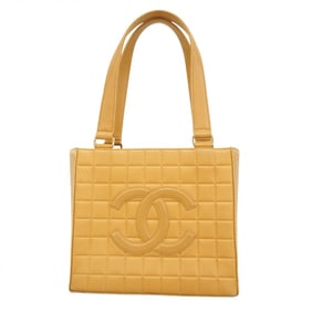 Chanel Chocobar Handbag, Beige Lambskin, Women's