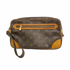 Louis Vuitton Monogram Marly Dragonne GM Clutch Bag M51825 Brown Men's