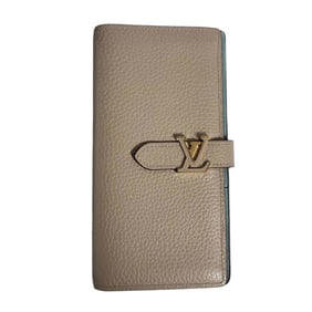 Louis Vuitton LOUIS VUITTON wallet for men and women, brand-name long wallet, Taurillon leather, LV