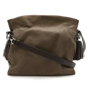 LOEWE Flamenco Anagram Shoulder Bag in Bronze Nappa Leather