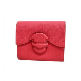 Hermes Hermès Wallet Portfolio Chevre Mysore Rose Extreme D Stamp Women's