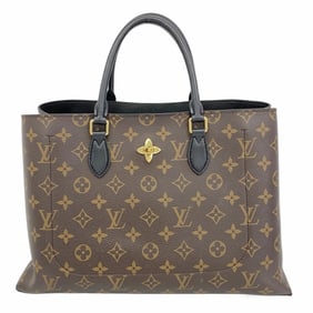 Louis Vuitton Monogram Flower Tote M43550 Brown Noir Women's Handbag