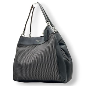 Coach Lexi Shoulder Bag/Tote Bag in Exploded Reps Jacquard Canvas with Logo Charm, F57540, Women's,