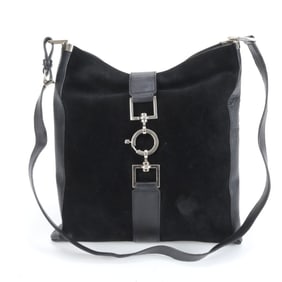 Gucci Jackie 001 4051 Leather Shoulder Bag, Black, Women's