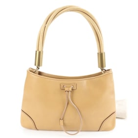 Gucci 108964 Leather Shoulder Bag, Beige, One-Shoulder Tote, Women's