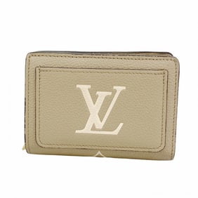 Louis Vuitton Monogram Empreinte Two-Tone Portefeuille Wallet M82370 Tourterelle Creme Women's