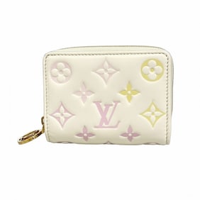 Louis Vuitton Monogram Flower Portefeuille M11909 Wallet, White, Women's