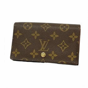 Louis Vuitton Monogram Porte Monnaie-Vieux-Tresor Wallet M61730 Brown Women's