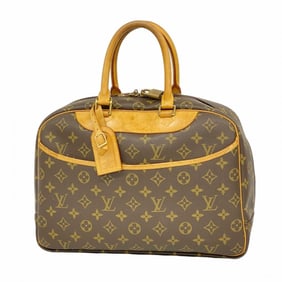 Louis Vuitton Monogram Deauville Handbag M47270 Brown Women's