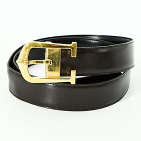 Cartier C Allonge Belt, Reversible, Black and Brown