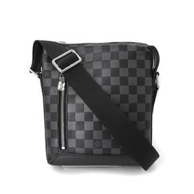 LOUIS VUITTON Damier Infini Discovery PPM Shoulder Bag, Men's, Black, N40122