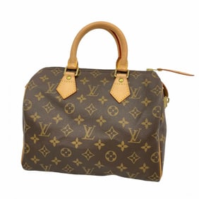 Louis Vuitton Monogram Speedy 25 Handbag M41109 Brown Women's