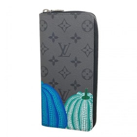 Louis Vuitton Monogram Eclipse Zippy Wallet Vertical M81971 Black Men's Yayoi Kusama Long