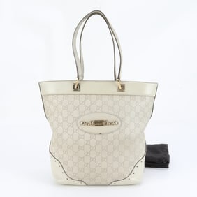 Gucci Guccissima logo plate 145984 leather tote bag shoulder for women