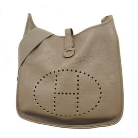 Hermes Hermès Evelyn 3GM Shoulder Bag in Taurillon Clemence Leather with Taupe Finish, Q Stamp for