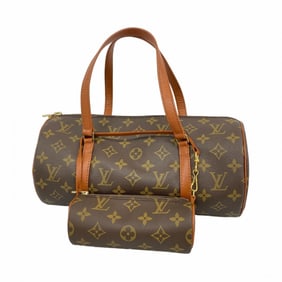 Louis Vuitton Monogram Papillon 30 Handbag M51385 Brown Women's