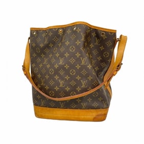Louis Vuitton Monogram Noe Shoulder Bag M42224 Brown Women's