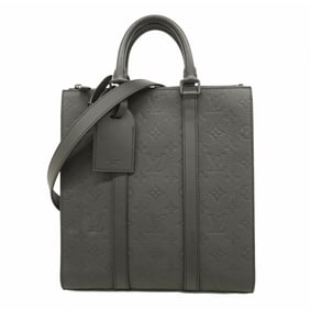 Louis Vuitton Monogram Taurillon Sac Plaque Handbag M59960 Noir 2-Way Bag for Men