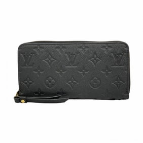 Louis Vuitton Monogram Empreinte Zippy Wallet M61864 Noir Women's Long