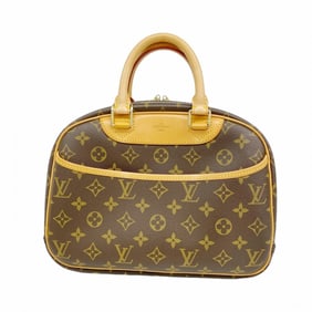 Louis Vuitton Monogram Trouville Handbag M42228 Brown Women's