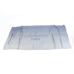 Louis Vuitton Logo Gradient Scarf/Muffler, Cashmere and Silk, Blue, Men's