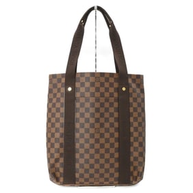 LOUIS VUITTON Damier Cabas Bobur Tote Bag, Canvas, Brown, Men's/Women's, N52006