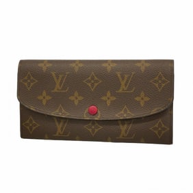 Louis Vuitton Monogram Portefeuille Emilie Long Wallet M60697 Fuchsia Women's
