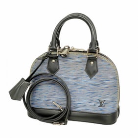 Louis Vuitton Epi Denim Alma BB Handbag M41437 Blue 2-Way Bag for Women