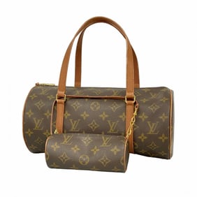 Louis Vuitton Monogram Papillon 30 Handbag M51385 Brown Women's